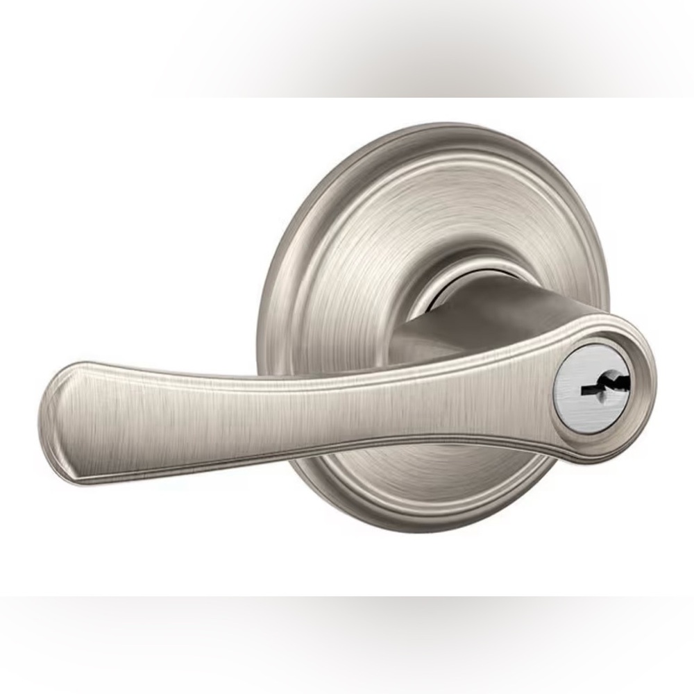 Set Of 2 Schlage F51A VLA 619 Avila Single Cylinder Keyed Entry Door Lever Set